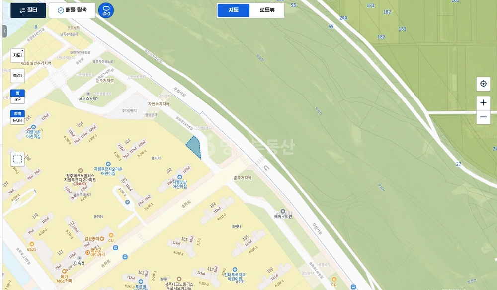 충청북도 청주시 흥덕구 문암동 토지 사진 1