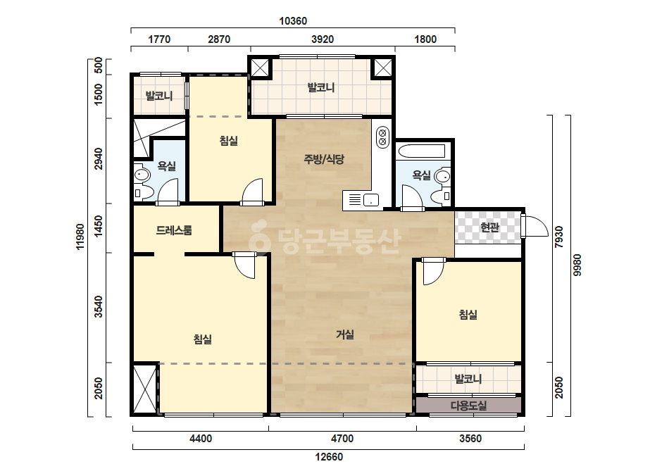 확장 평면도