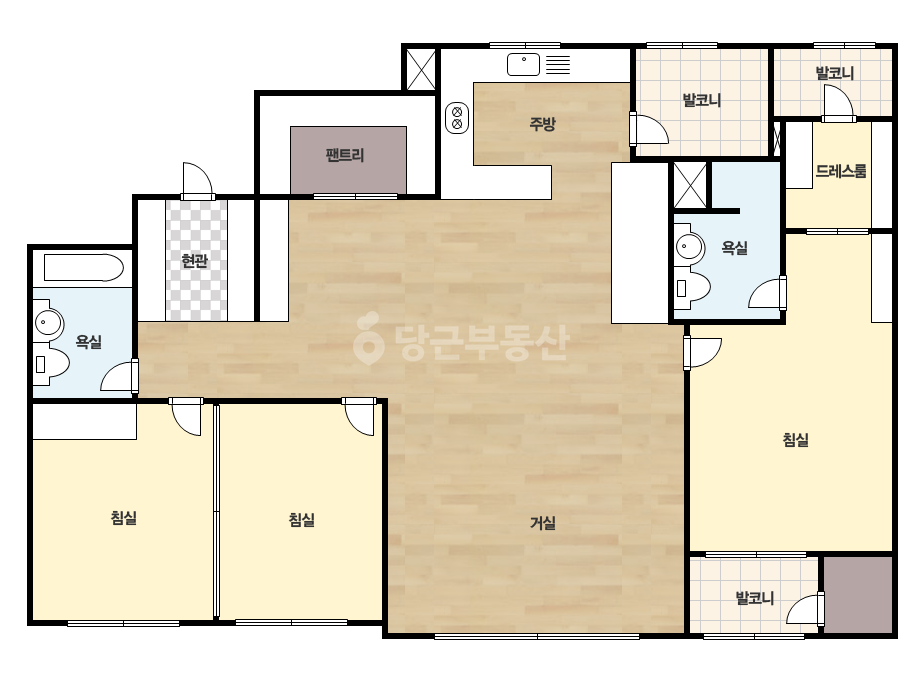 확장 평면도