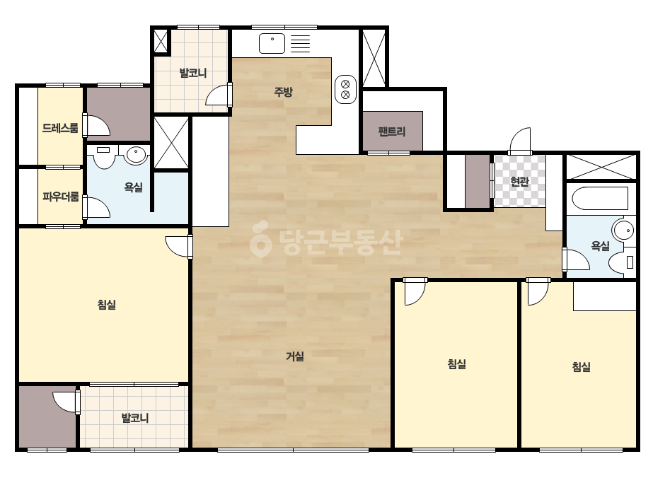 확장 평면도