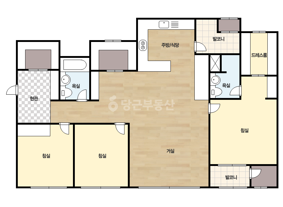 확장 평면도