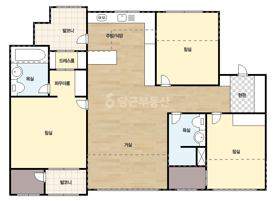 확장 평면도