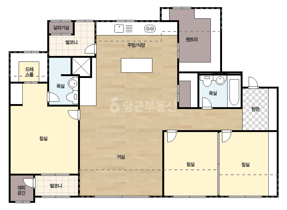 확장 평면도