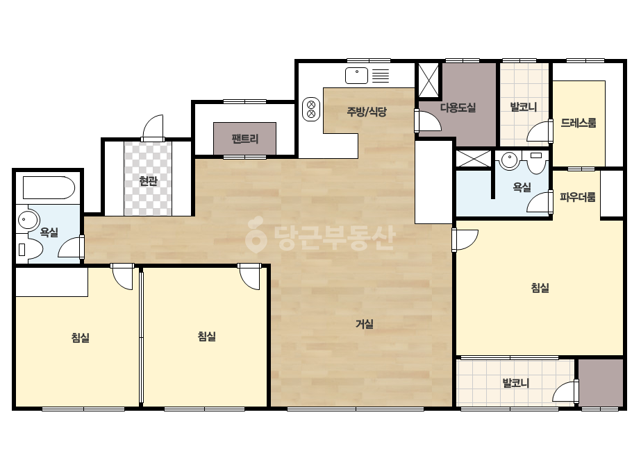 확장 평면도