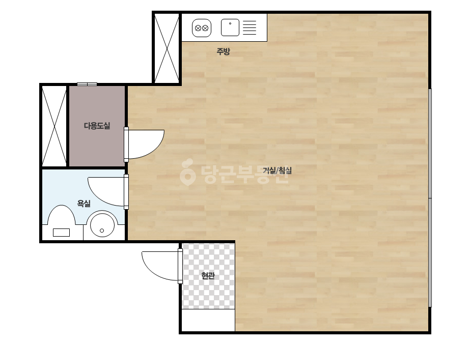 확장 평면도