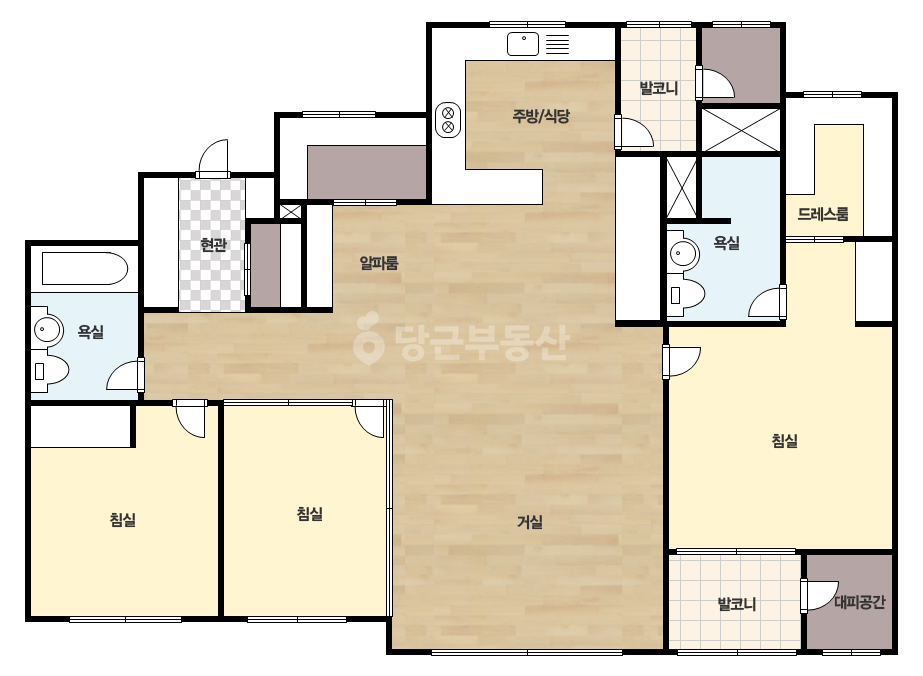 확장 평면도