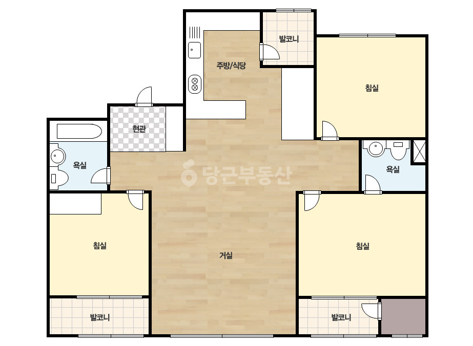 확장 평면도
