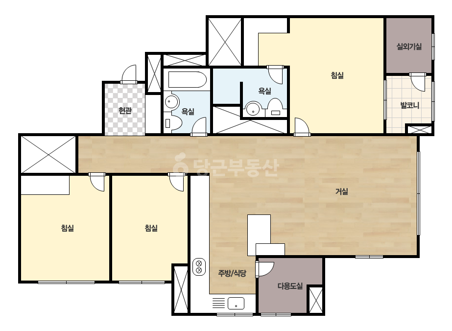 확장 평면도