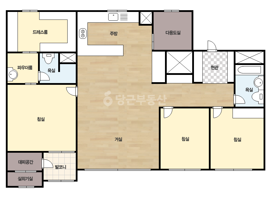 확장 평면도