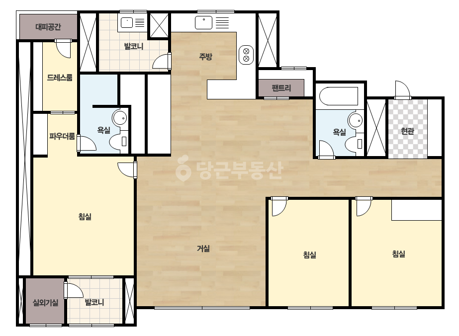 확장 평면도