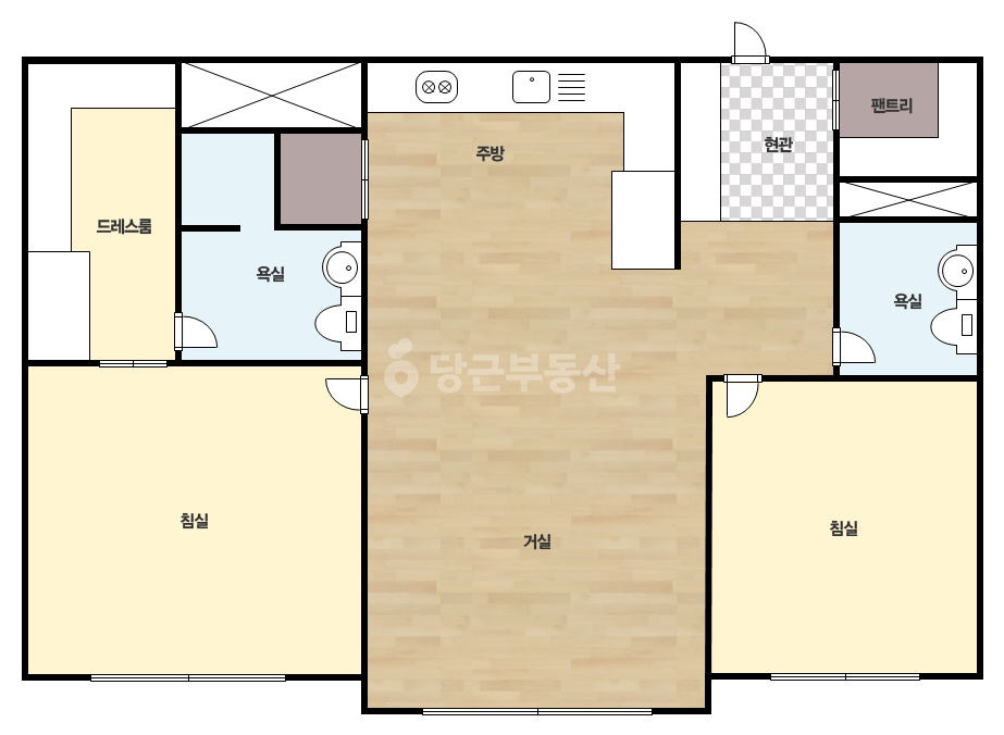 확장 평면도