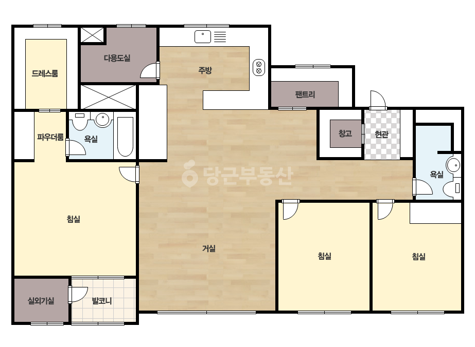 확장 평면도