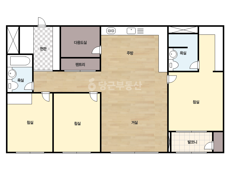 확장 평면도