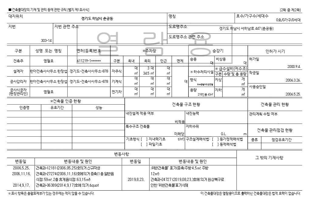 평면도