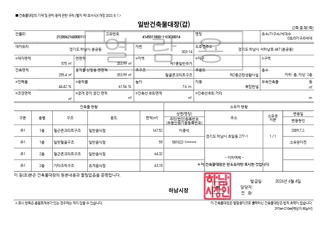 평면도
